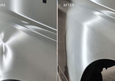 Multiple-bodyline-dents-repaired-on-Van's-door